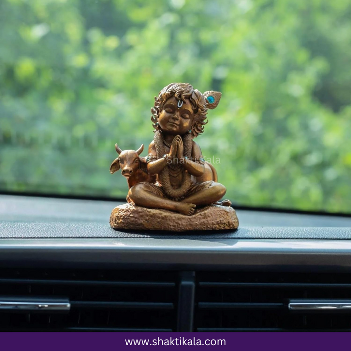 Baal Krishna with Cow – Divine Gopal