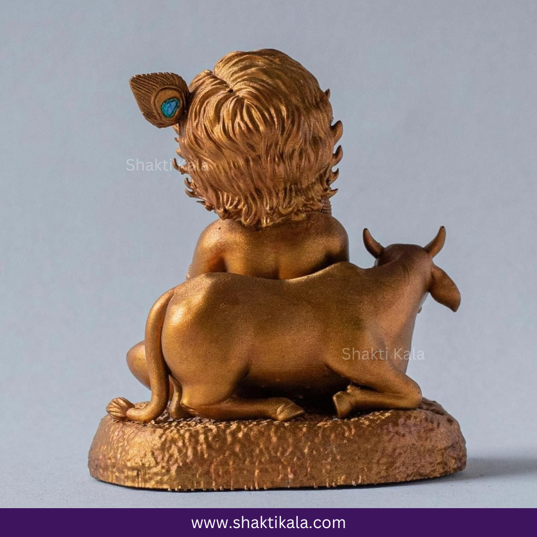 Baal Krishna with Cow – Divine Gopal