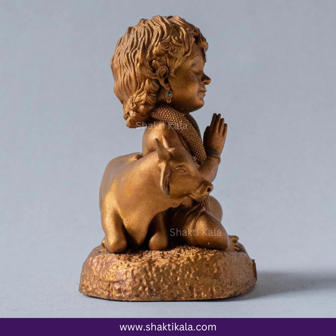 Baal Krishna with Cow – Divine Gopal