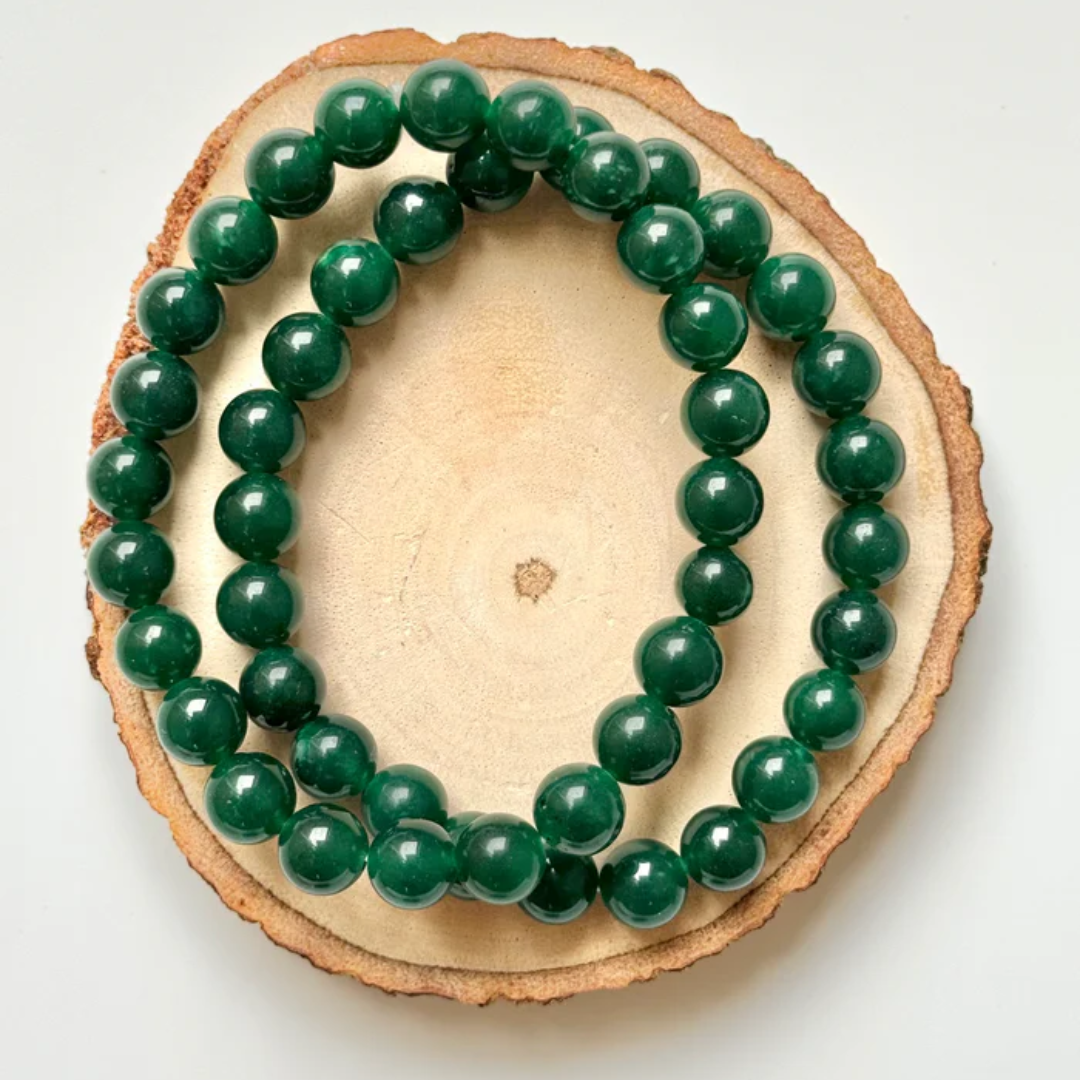 Natural Certified Green Aventurine Bracelet Round Beads - 10mm Crystal Stone Bracelet