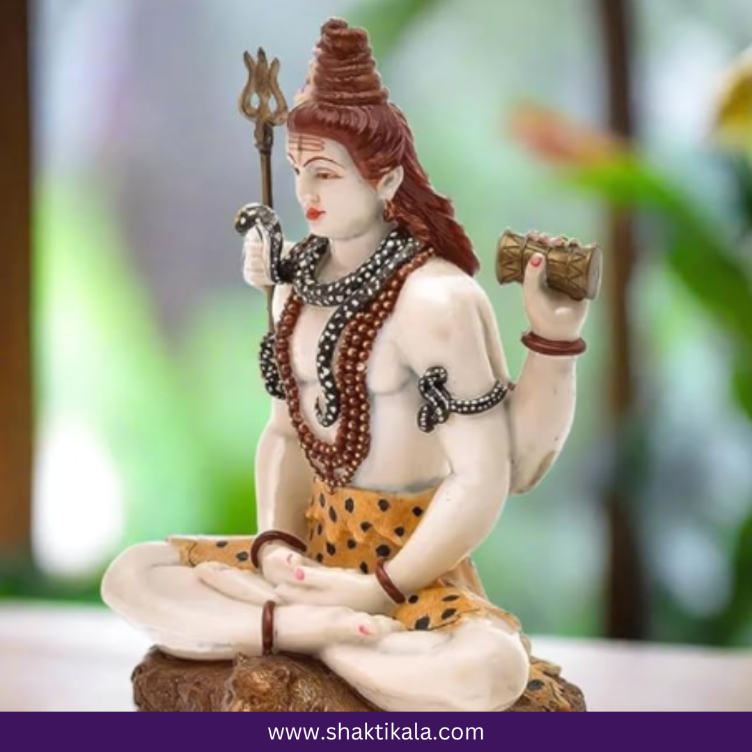 Handcrafted Shiv Ji Murti – Colourful Mahadev Idol for Home Temple