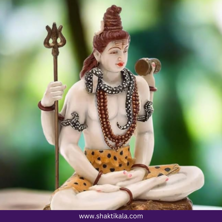 Handcrafted Shiv Ji Murti – Colourful Mahadev Idol for Home Temple