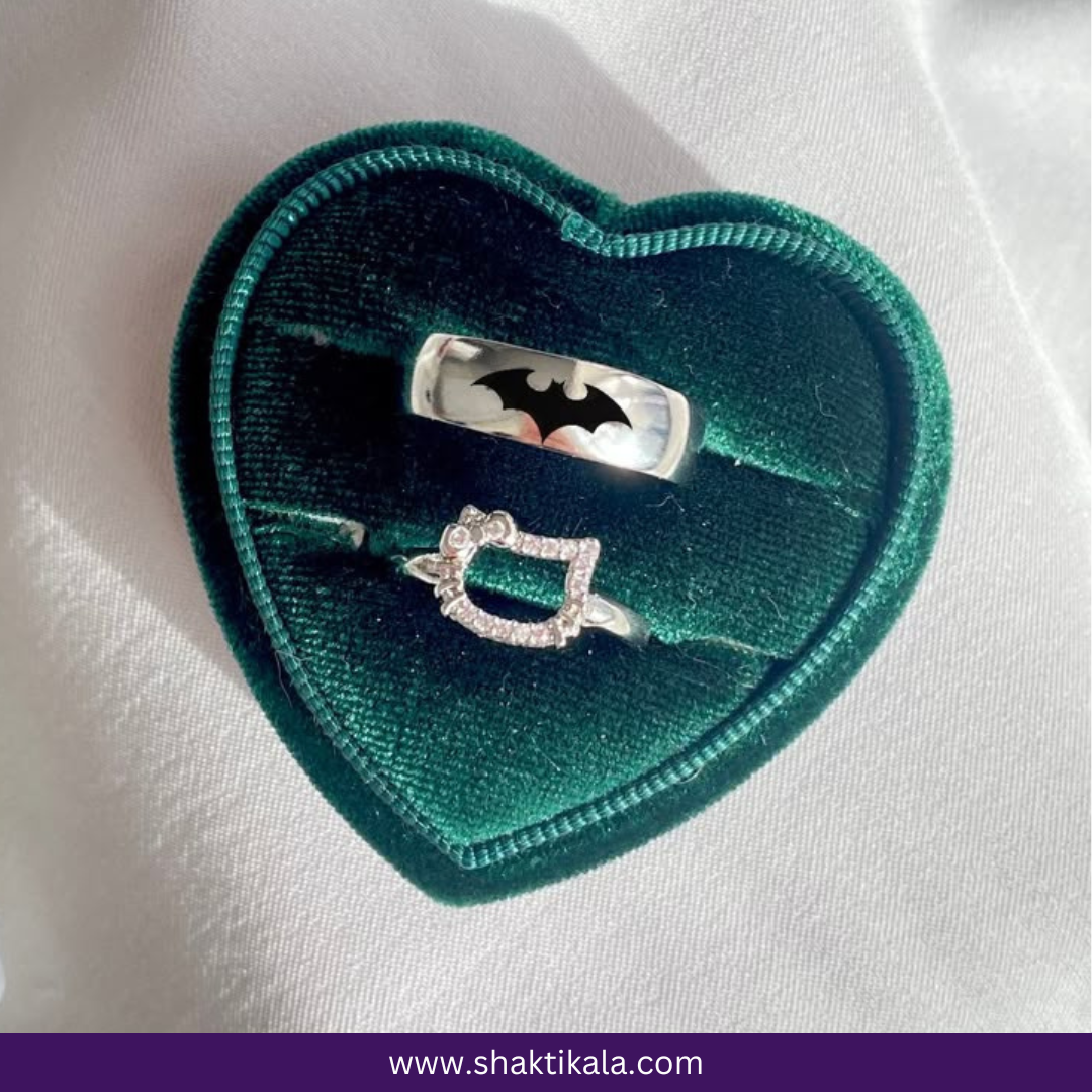 Hello Kitty x Batman Promise Ring – Couple Love Ring