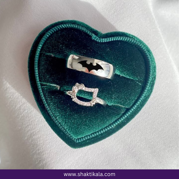 Hello Kitty x Batman Promise Ring – Couple Love Ring