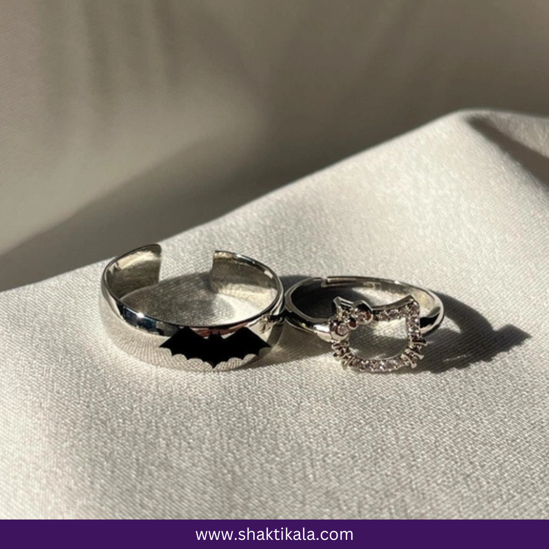 Hello Kitty x Batman Promise Ring – Couple Love Ring