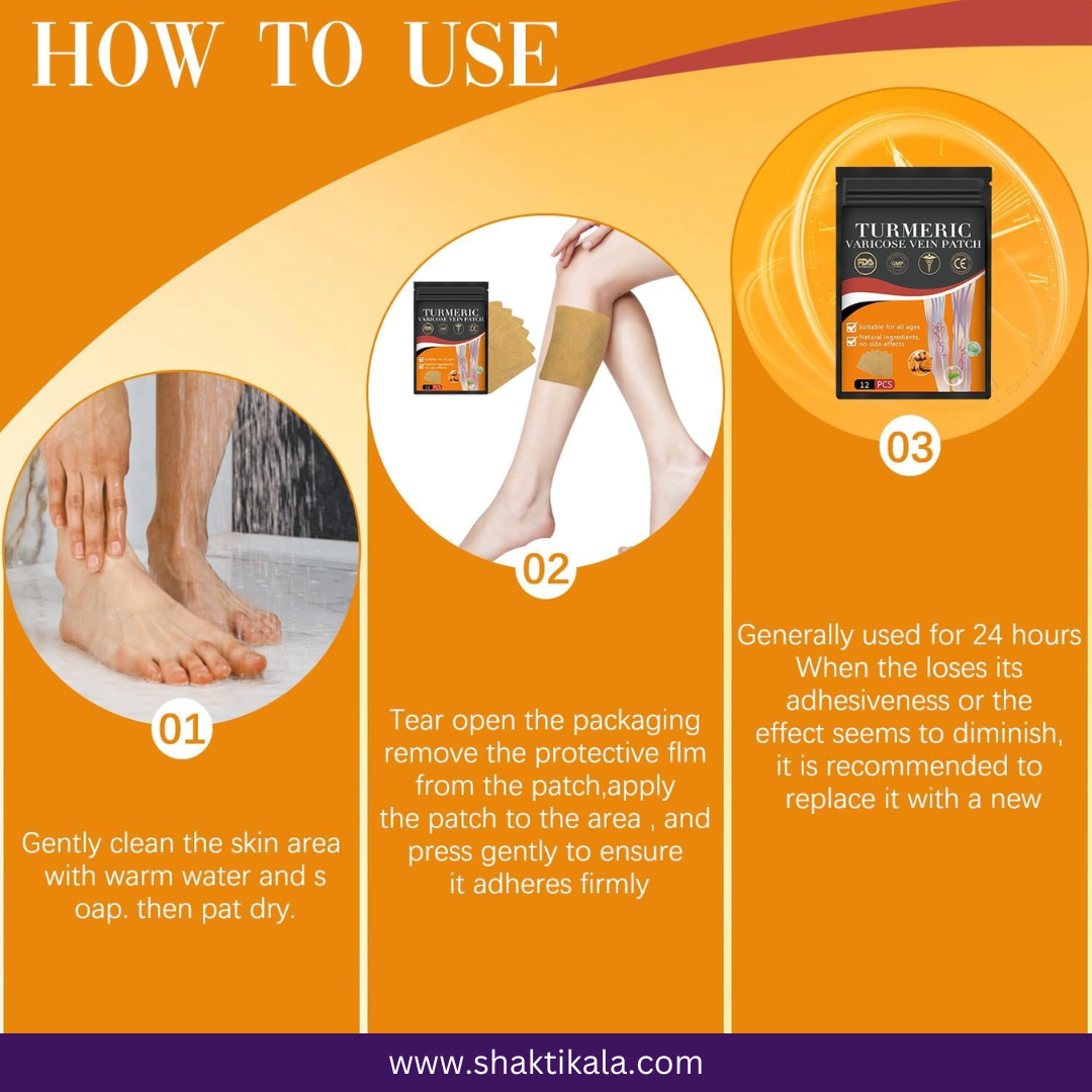 Varicose Veins Relief Patches | Soothing Herbal Support