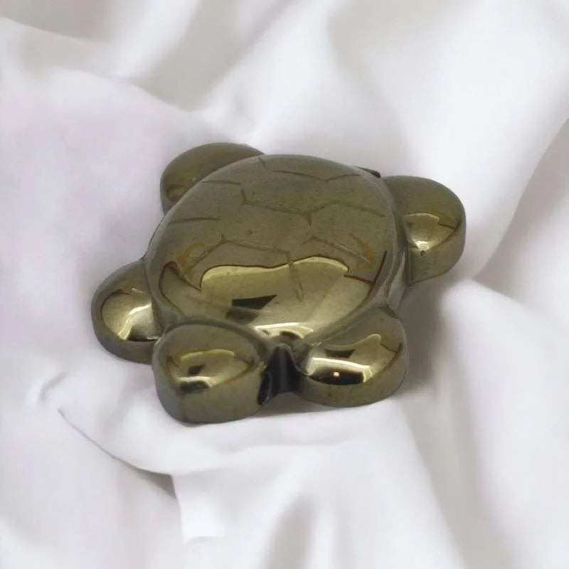 Pyrite Money Magnet Tortoise