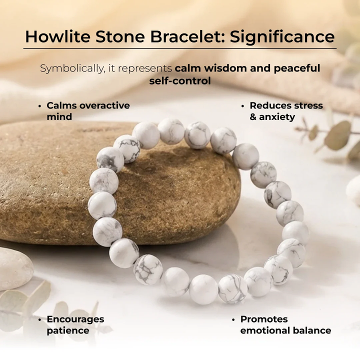 Howlite Faceted Bracelet