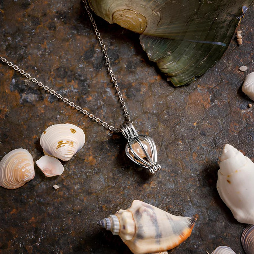 Love Pearl Chain Necklace Ring | Romantic Gift Box