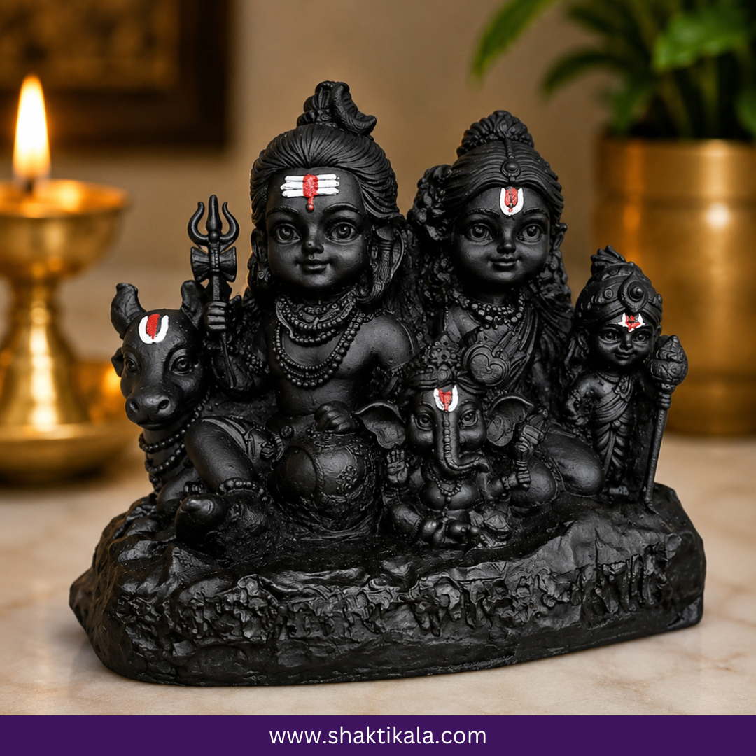 Shiv Parivar Idol | Shiva Parvati Ganesha Kartikeya Nandi Murti
