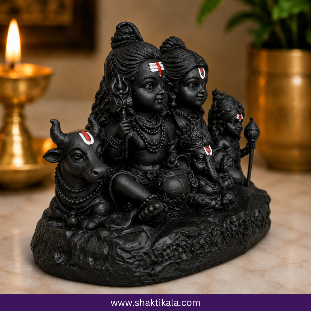 Shiv Parivar Idol | Shiva Parvati Ganesha Kartikeya Nandi Murti