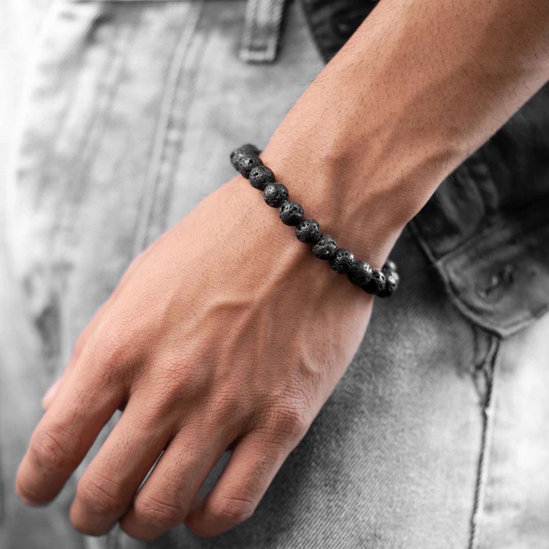 Lava Stone Bracelet 8mm