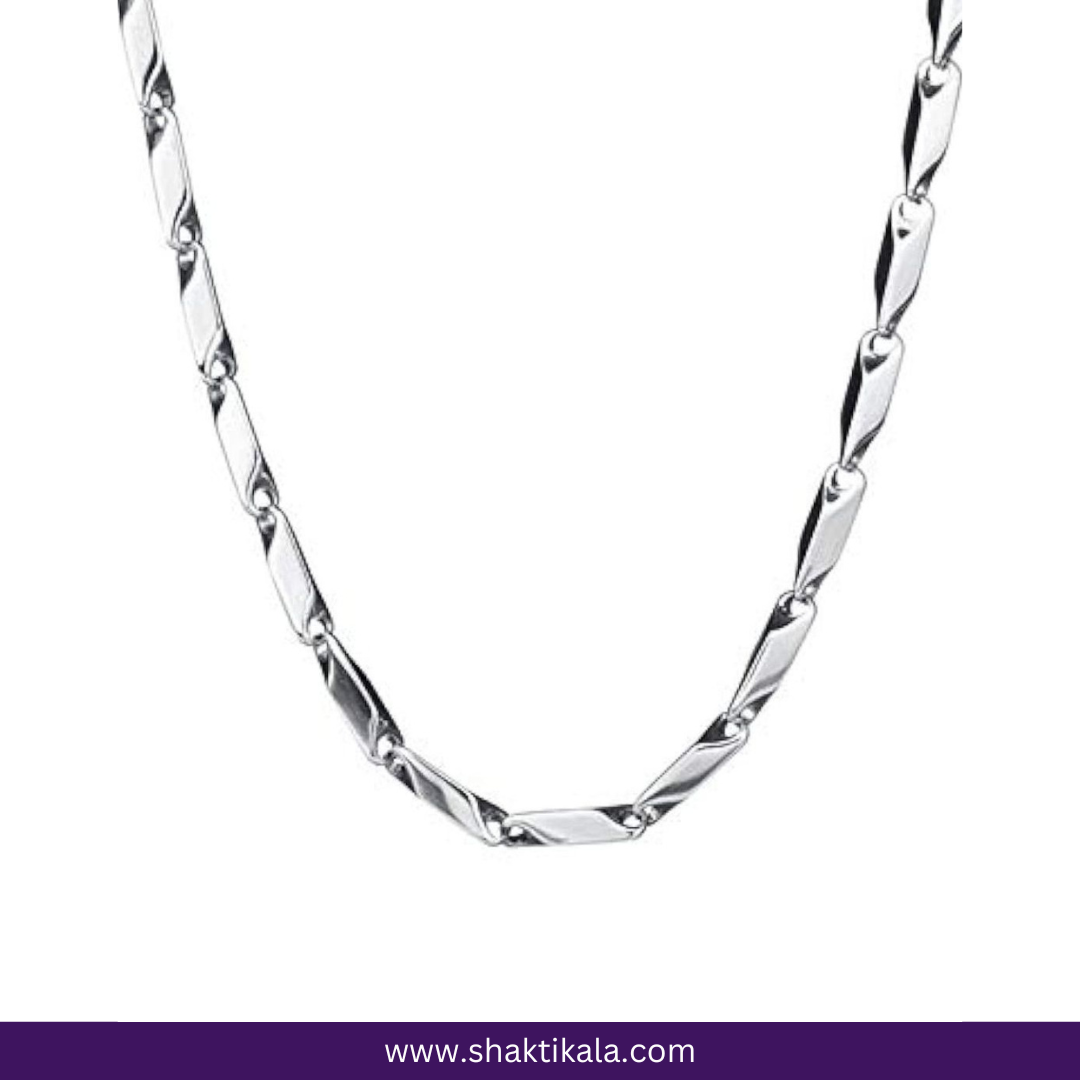 Men Stainless Steel Rice Chain | Stylish Durable Necklace