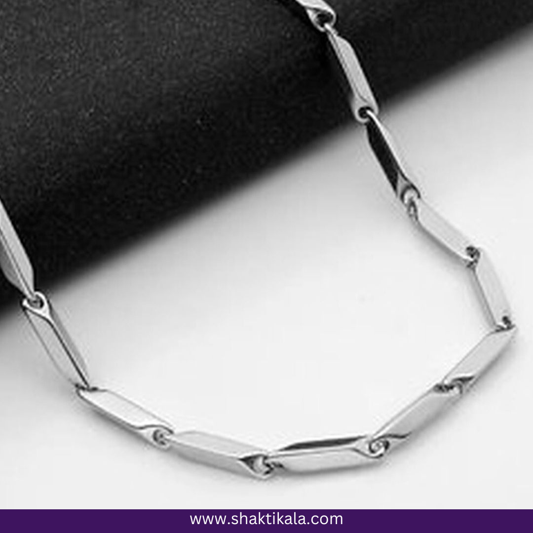 Men Stainless Steel Rice Chain | Stylish Durable Necklace