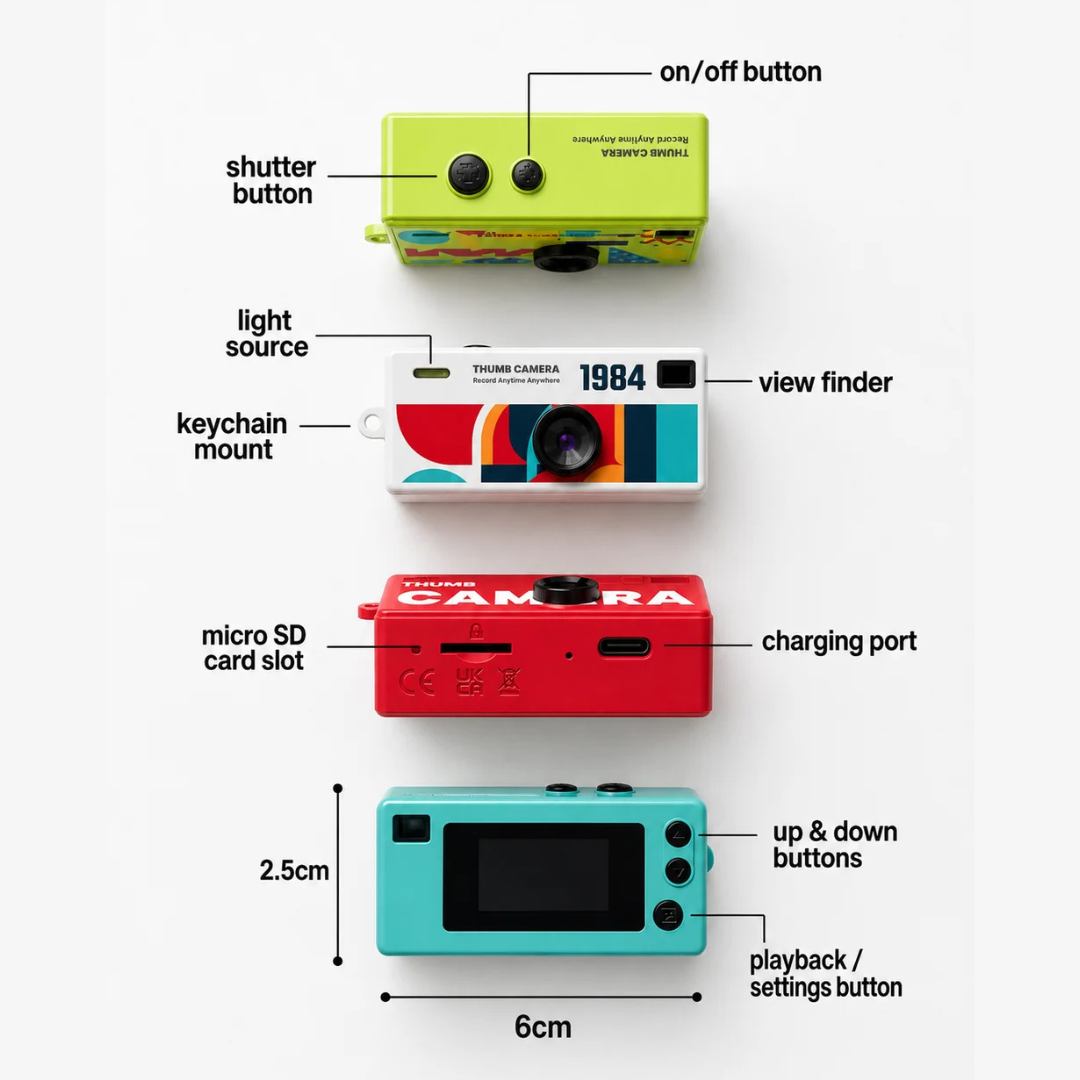 G6 Thumb Camera | Mini 1080P HD Keychain Camera