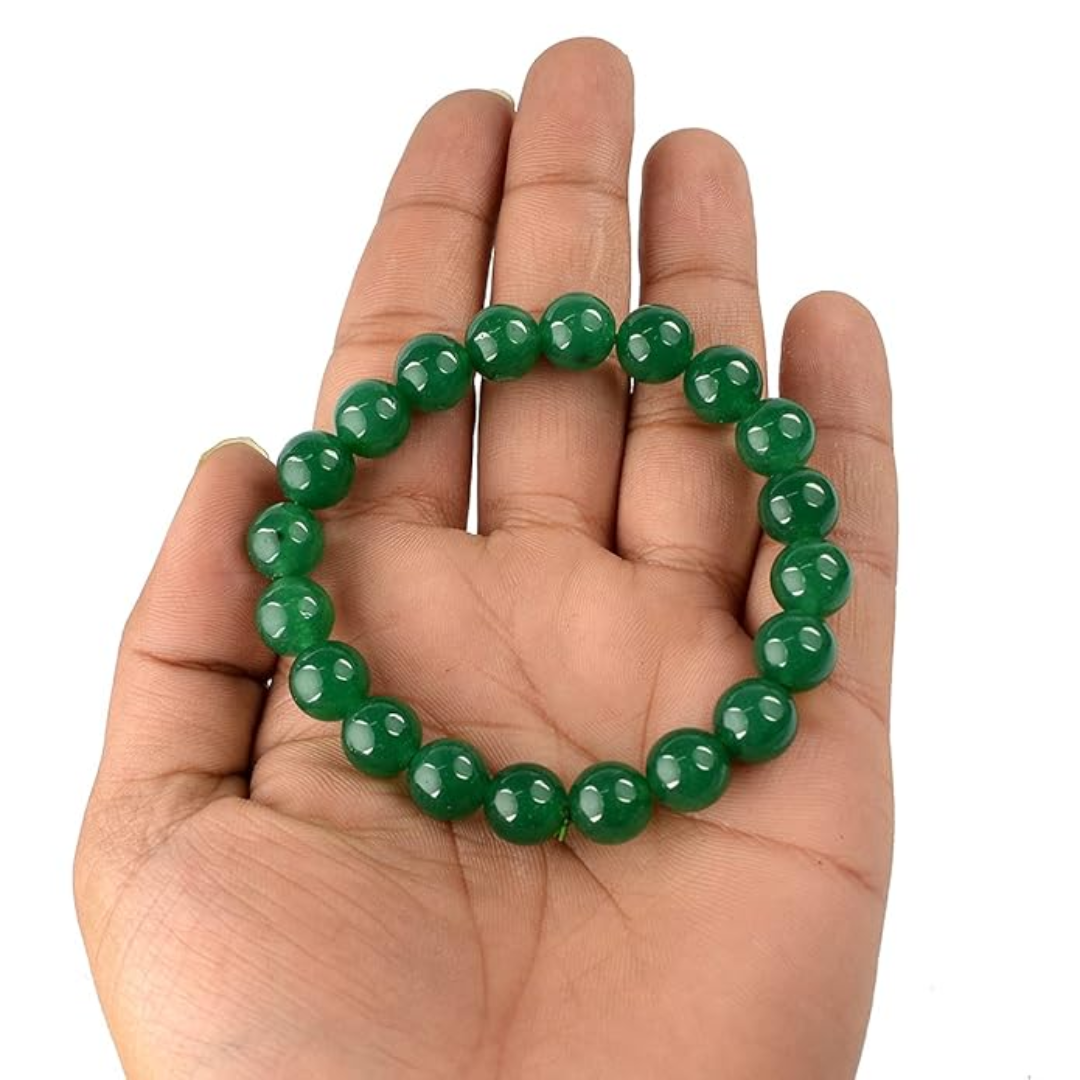 Natural Certified Green Aventurine Bracelet Round Beads - 10mm Crystal Stone Bracelet