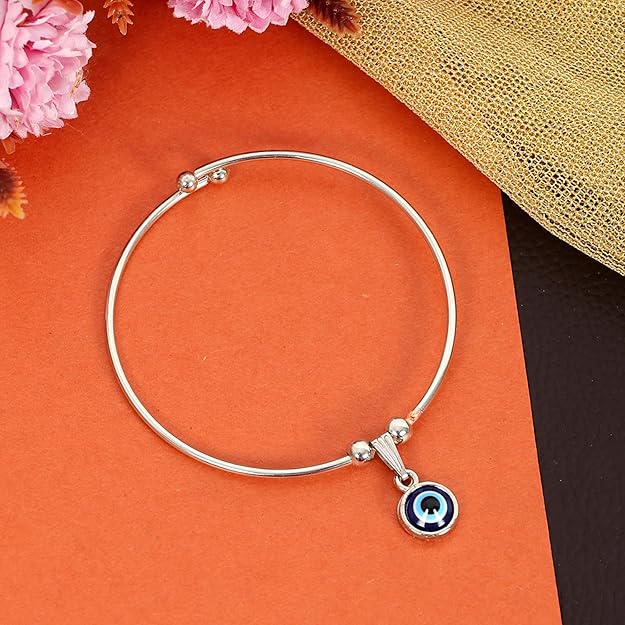 Silver Plated Evil Eye Bracelet