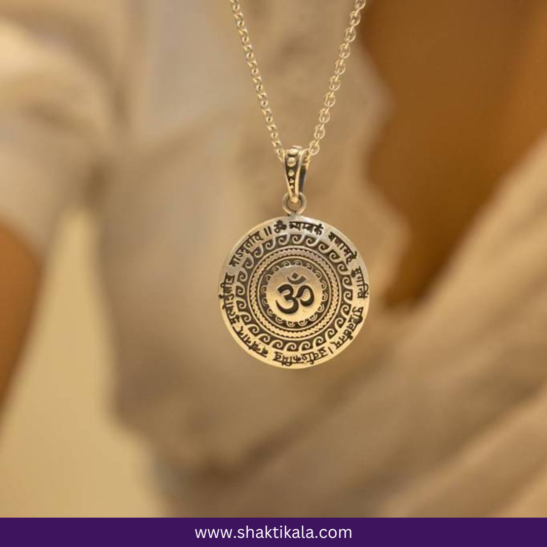 Silver Maha Mrityunjaya Pendant  | Spiritual Jewelry