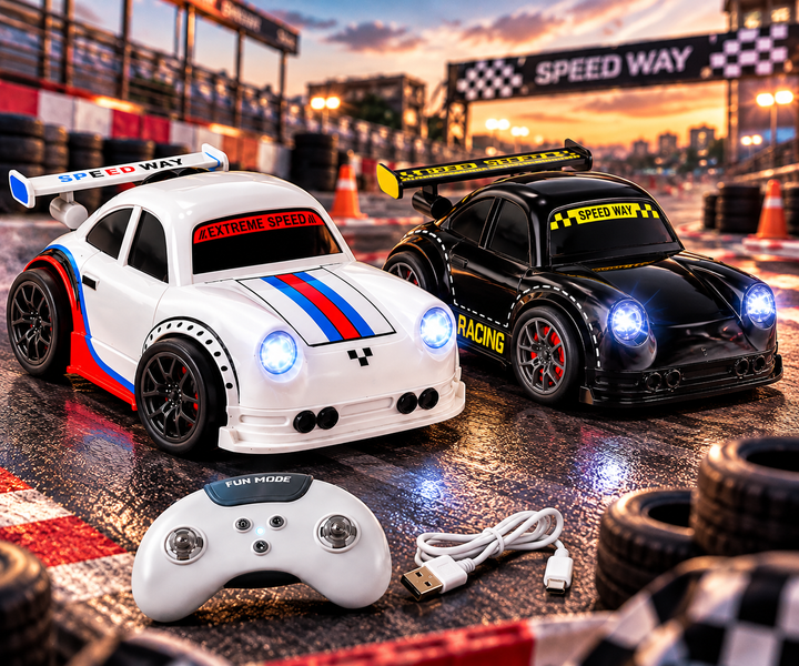 Mini RC Drift Racing Car | Remote Control Car with LED Lights
