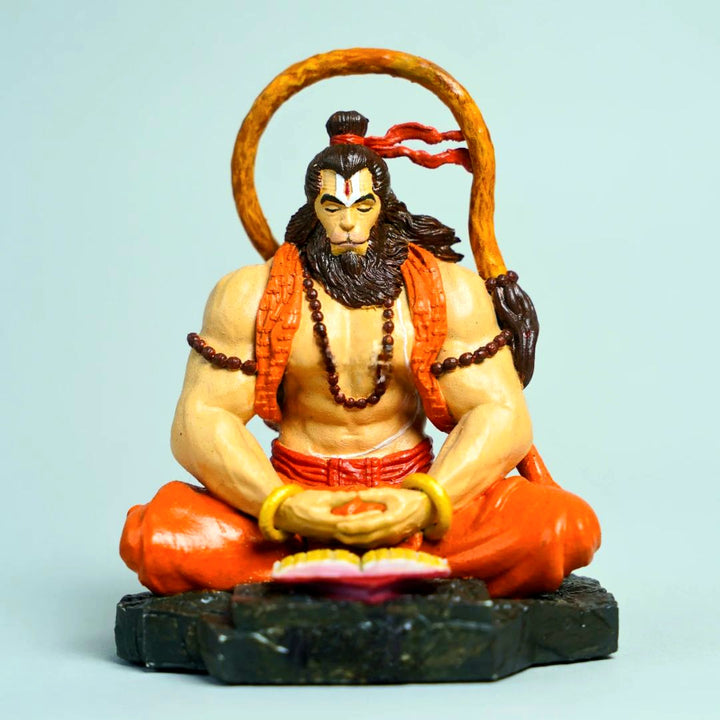 Pavan Sut Hanuman Ji Murti – Hand Painted