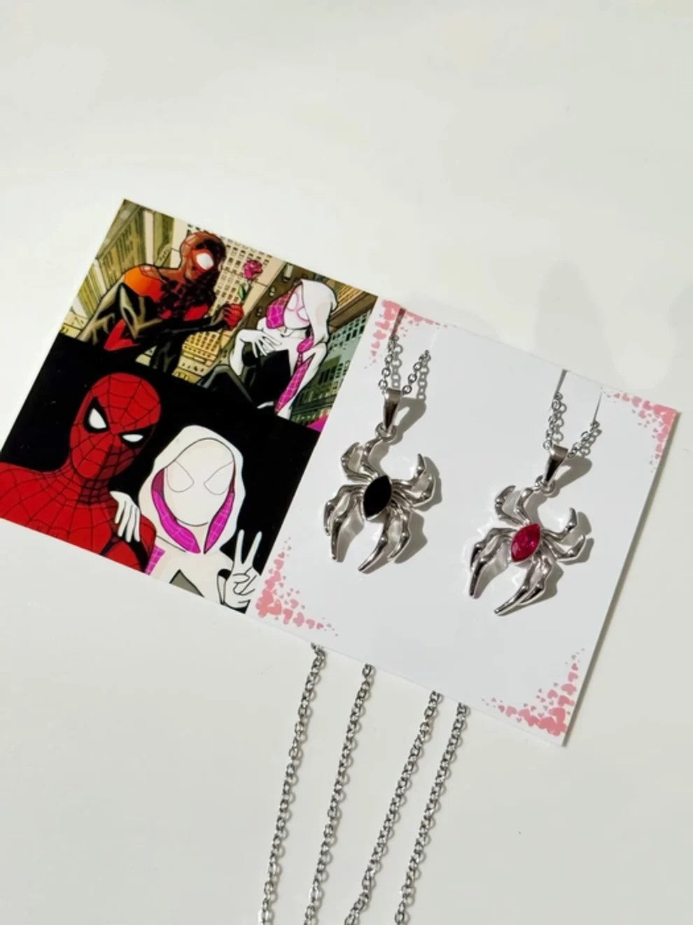 Spider Man X Spider Women Couple Pendant