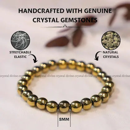 Golden Pyrite Crystal Bracelet