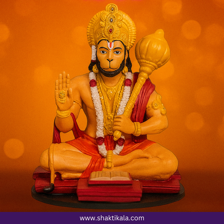 Lord Hanuman Ji Murti – Hand Painted Divine Idol