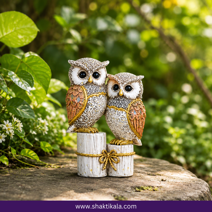 Owl Showpiece for Home Decor | Elegant Decorative Owl Figurine