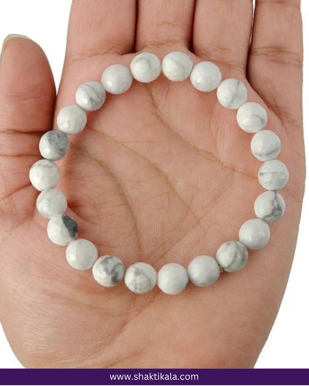 Howlite Faceted Bracelet