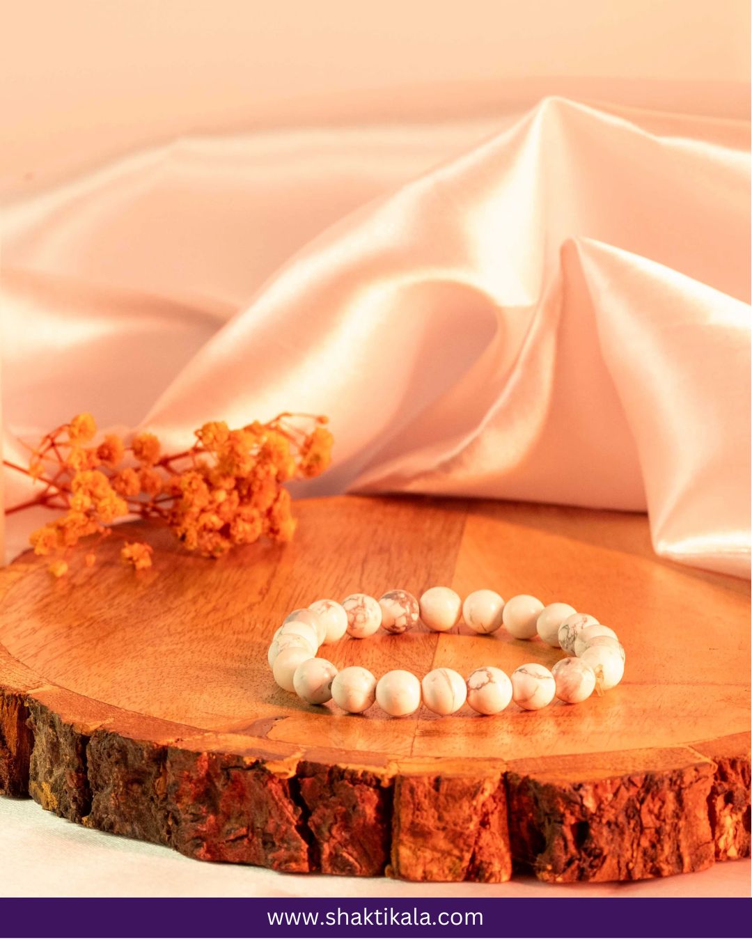 Howlite Faceted Bracelet