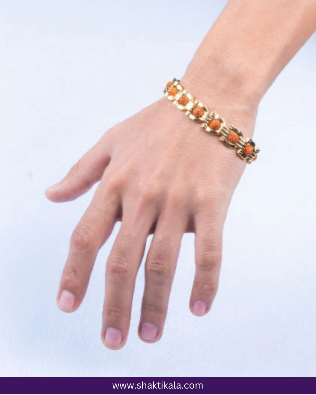 Gold Plated Prime Rudraksha Bracelet