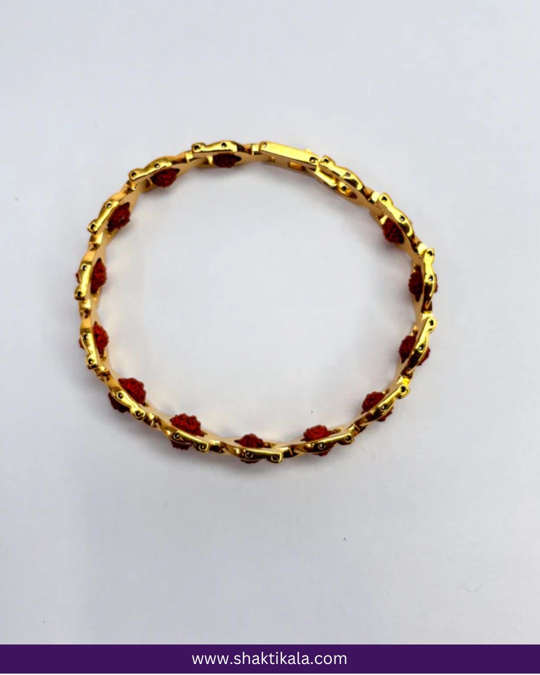 Gold Plated Prime Rudraksha Bracelet