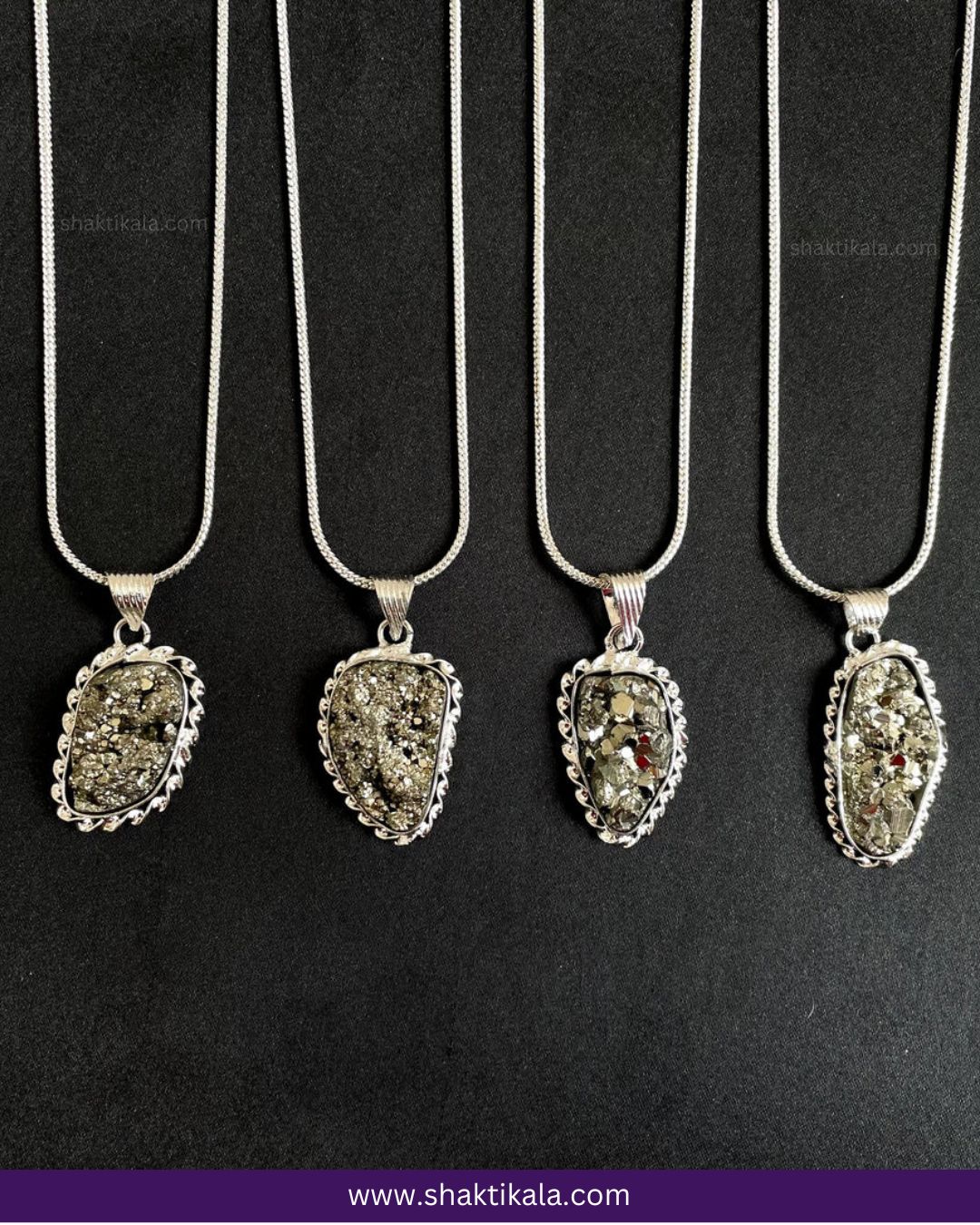 Pyrite Stone Original Pendant Necklace