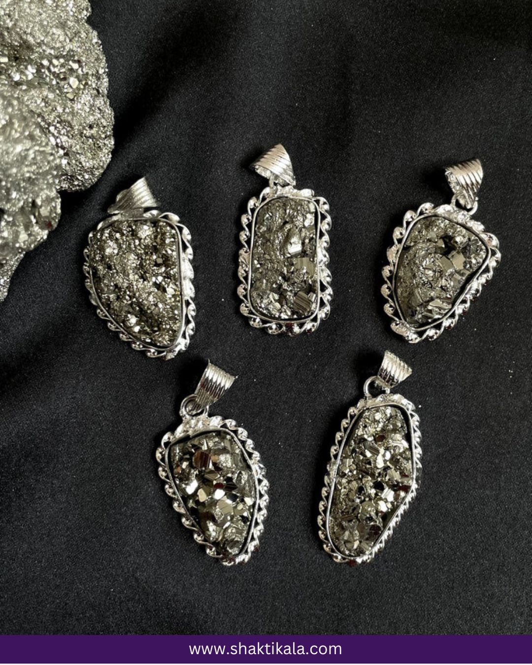 Pyrite Stone Original Pendant Necklace