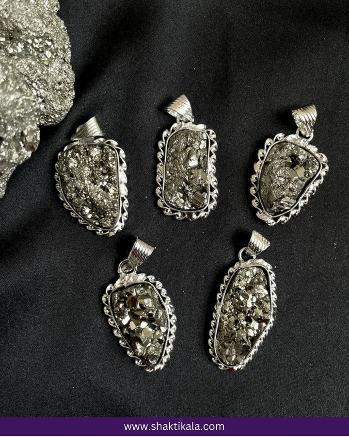 Pyrite Stone Original Pendant Necklace
