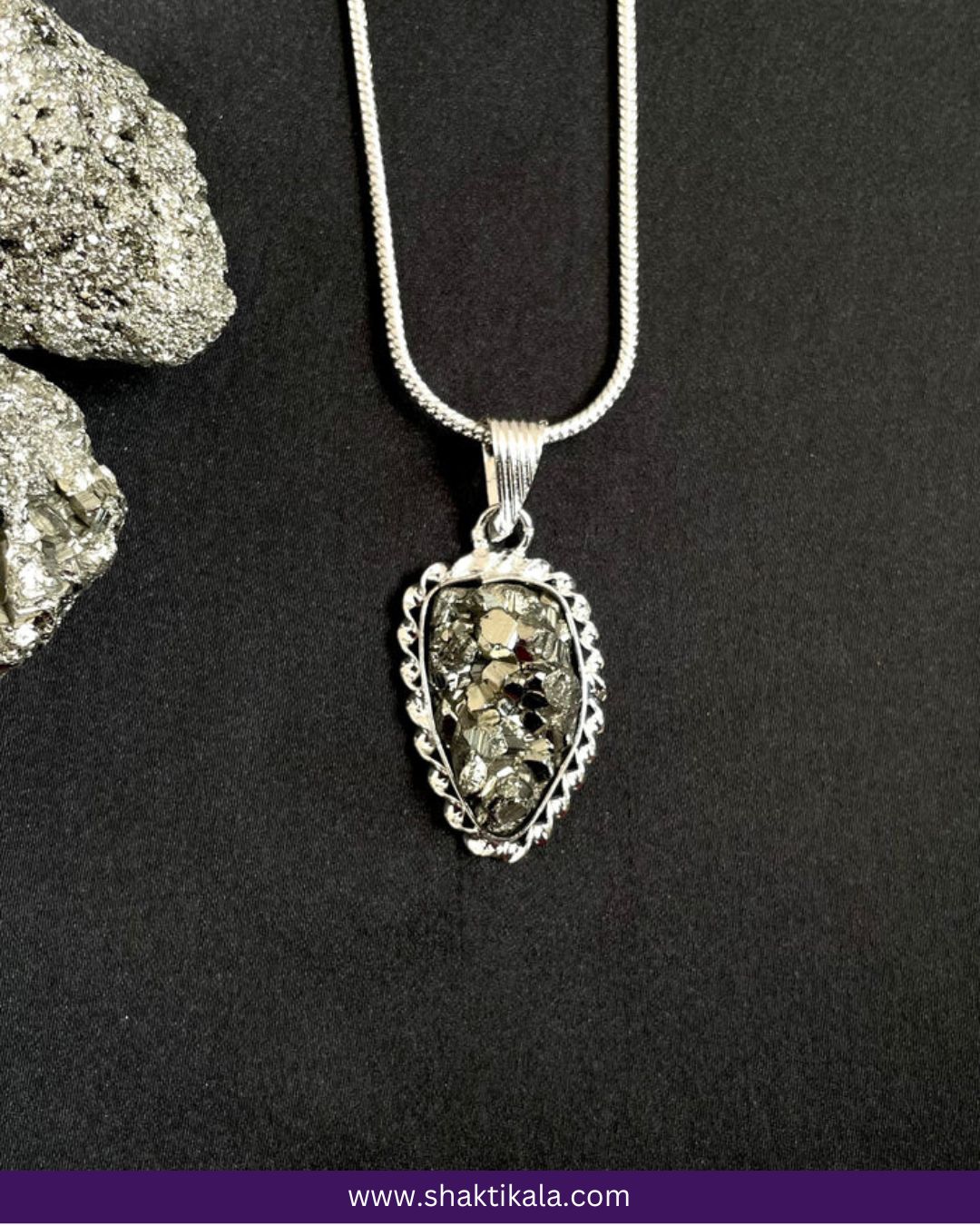 Pyrite Stone Original Pendant Necklace